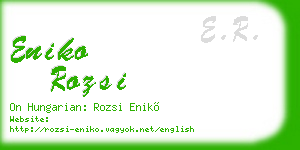 eniko rozsi business card